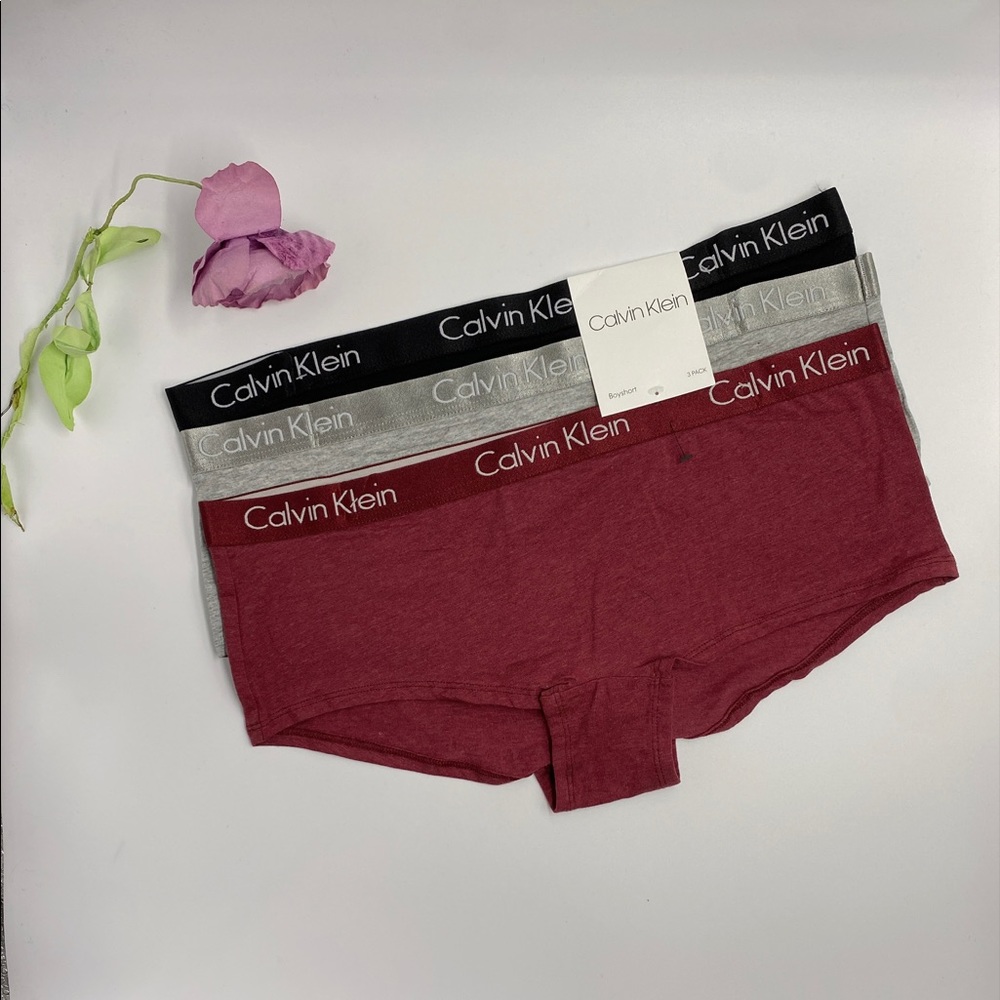 NEW Calvin Klein Stretch BoyShorts 3pc